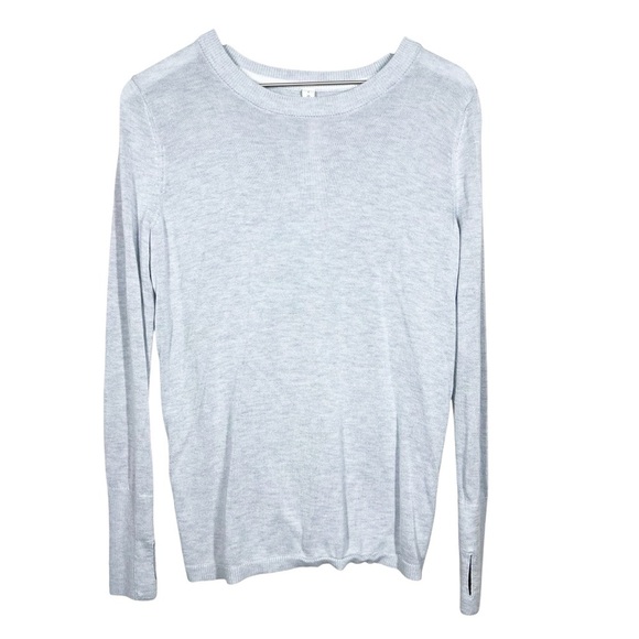 Lululemon Womens Bring it Backbend Heathered Alpine Cashmere Blend Sweater - Picture 1 of 9